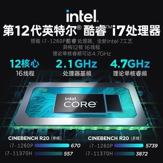 DELL 戴尔 笔记本电脑 灵越5620 16英寸12代i7-1260P MX570-2G独显 32G内存 1TB 高速固态硬盘 定制