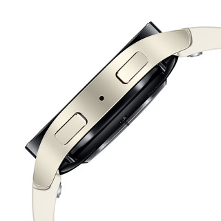 SAMSUNG 三星 Galaxy Watch6 智能手表 40mm 金色表壳 星河白硅胶表带（北斗、血压、GPS、ECG）