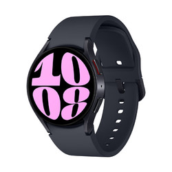 SAMSUNG 三星 Galaxy Watch6 智能手表 40mm 黑色表殼 云影灰硅膠表帶（北斗、血壓、GPS、ECG）