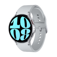 SAMSUNG 三星 Galaxy Watch6 智能手表 44mm 银色表壳 星系银硅胶表带（北斗、血压、GPS、ECG）