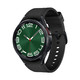 SAMSUNG 三星 Galaxy Watch6 Classic 智能手表 47mm 黑色表壳 宇夜黑硅胶表带（北斗、血压、GPS、ECG）