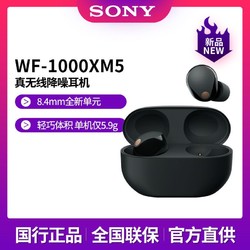 SONY 索尼 WF-1000XM5真无线入耳式降噪耳机降噪豆5代