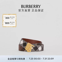 BURBERRY 博柏利 双面两用专属标识装饰格纹腰带80583481