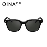 QINA 亓那 赵露思同款墨镜夏季防晒防紫外线太阳镜QN5010 A10灰色
