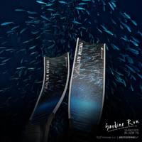 Prussian Blue台湾普鲁士蓝自由潜水长脚蹼蛙鞋玻璃纤维碳纤维