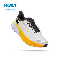 HOKA ONE ONE 男女鞋阿瑞海6公路跑步鞋Arahi6减震耐磨网面透气 云雾灰/香槟白-男 42/265mm