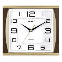 Hense 汉时 挂钟客厅挂墙时钟现代简约餐厅挂表壁钟家用方形石英钟表