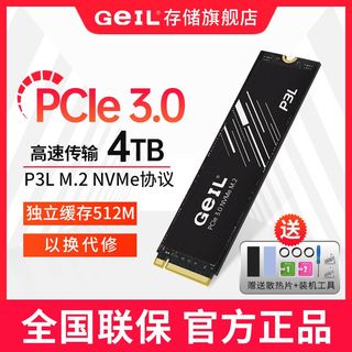 P4A 4T M.2固态硬盘4.0 PCI-e NVME 协议接口SSD全新原装