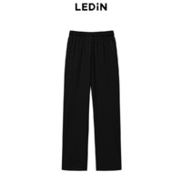 LEDIN 乐町 甜酷休闲裤2023年夏新款黑色女装长裤C1GBD3V01