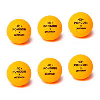DECATHLON 迪卡侬 乒乓球比赛用球40+ABS 一星黄球 6只装