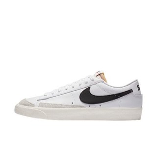 NIKE 耐克 Blazer Low '77 Vntg 中性休闲运动鞋 DA6364-101 白黑 42.5