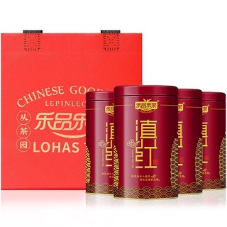 乐品乐茶 茶叶红茶滇红 云南金芽功夫茶古树茶礼盒装160g