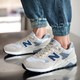 new balance 新百伦官方男鞋女鞋 夏季新款透气运动鞋舒适跑步鞋复古情侣休闲鞋580 米白/ 41