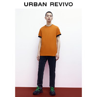 URBAN REVIVO 男士圆领短袖T恤 UMB432000