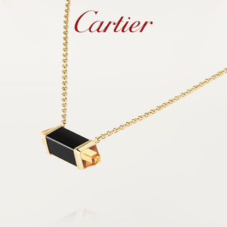 Cartier 卡地亚 COLLIER LES BERLINGOTS DE CARTIER系列 B72247 几何18K黄金宝石玉石项链