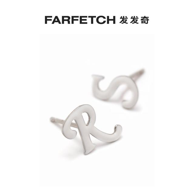 RAF SIMONS 男女通用亮面logo耳环FARFETCH发发奇
