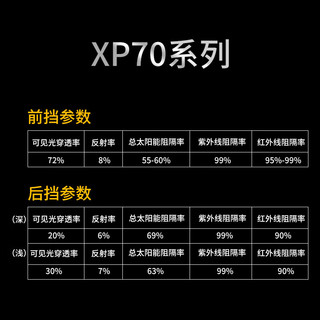 XPEL 埃克斯派尔 汽车贴膜 XP70 隔热膜汽车膜全车膜汽车玻璃膜太阳膜车窗膜