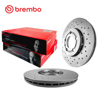 打孔前刹车盘brembo布雷博XTRA适配奥迪A1/大众POLO/宝来/晶锐