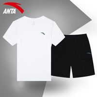 ANTA安踏运动套装一整套跑步套装夏季短袖衣服短裤速干透气官方旗舰