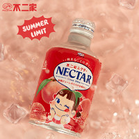 不二家日本进口桃子水纯正白桃果肉果汁0脂饮料可爱peko儿童饮品