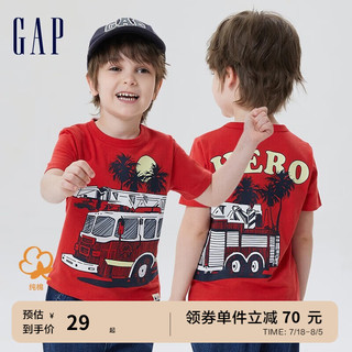 Gap 盖璞 100%纯棉 儿童趣味短袖T恤