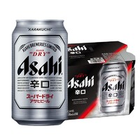 Asahi 朝日啤酒 朝日超爽 生啤酒 330 ml*6听