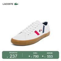 LACOSTE 拉科斯特 法国鳄鱼男鞋时尚拼色低帮系带板鞋休闲鞋|43CMA0028