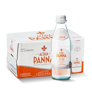 88VIP：ACQUA PANNA 普娜 饮用水天然进口矿泉水250ml*24玻璃瓶