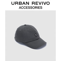 URBAN REVIVO 新款男士配件休闲笑脸棒球帽AM32BA4N2002 深灰 F