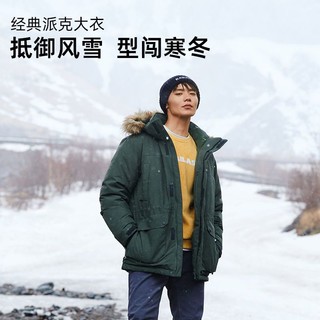 KAILAS 凯乐石 户外运动 男装长款加厚毛领羽绒外套