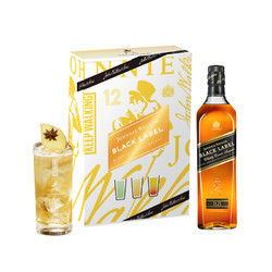 JOHNNIE WALKER 尊尼获加 黑牌 12年 调和 苏格兰威士忌 40%vol 500ml Highball礼盒装