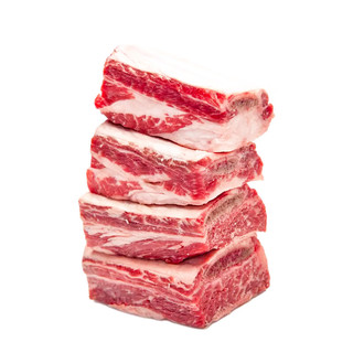 大荒优选 四肋牛排1kg/袋 原切牛排生鲜冷冻牛肉 进口谷饲 2袋