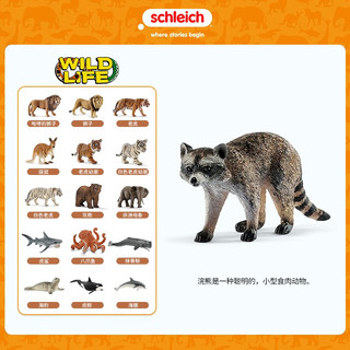 思乐（Schleich S）仿真动物模型小动物玩具熊猫 动物世界玩具男孩女孩 浣熊玩具14828