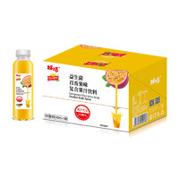 好巧复合果汁百香果味含30%果汁益生菌果汁饮料 450ml*15瓶