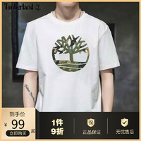 Timberland 官方男士T恤夏季户外运动速干衣透气休闲半袖圆领短袖A61KD