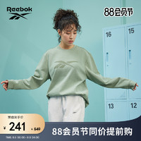 Reebok 锐步 官方2023春季新款男女同款针织套头印花卫衣23RMS305U
