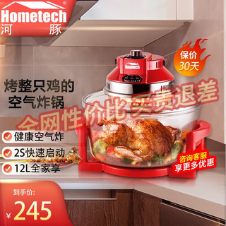 Hometech 宏泰科 无油空气炸锅HT-A11磨砂红 H-650B标配