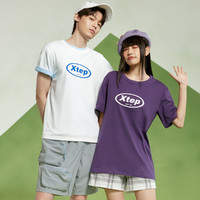 XTEP 特步 夏季中性短袖针织衫运动T恤