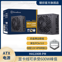 银欣 HA1200R-PM 白金牌1200W原生ATX 3.0全模组PCIe5.0游戏电源