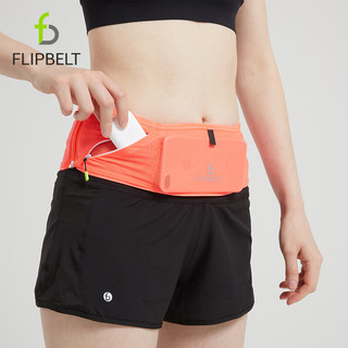 Flipbelt 跑步腰包男女运动腰包户外登山骑行贴身手机腰包 轻薄款霓虹橙L