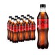 可口可乐 零度可口可乐汽水500ml*12瓶整箱零度无糖汽水碳酸饮料夏日饮品