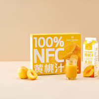 移动端、京东百亿补贴：One's Member 1号会员店 100%NFC黄桃汁 NFC果汁 100%果汁饮料 1L*4