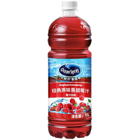 优鲜沛 蔓越莓汁瓶装  1L*1瓶
