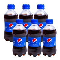 抖音超值购：pepsi 百事 -Cola/百事可乐300ml*6瓶碳酸饮料迷你便携多口味汽水