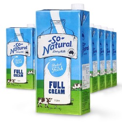 So Natural 澳伯顿 全脂纯牛奶1L*12盒