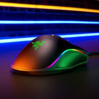 移动端、PLUS会员：RAZER 雷蛇 曼巴眼镜蛇 精英版 有线鼠标 16000DPl 黑色