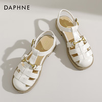 DAPHNE 达芙妮 罗马凉鞋女2023年新款夏季外穿平底包头凉鞋休闲罗马单鞋女