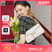 HONGU 红谷 女包2022新款牛皮气质单肩包时尚复古腋下包女士潮流包包3100