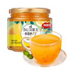 FUSIDO 福事多 包邮福事多蜂蜜柚子茶500g*1瓶泡水喝冲泡饮品韩式水果花茶果酱