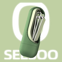 Seesoo 七素 指甲刀套装家用指甲钳指甲剪刀便携可爱挖耳勺修指甲工具定制